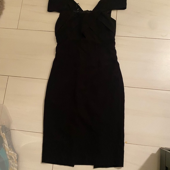 Bardot black ruffle dress 6/S - Picture 6 of 7